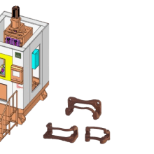 Vertical external broaching machine