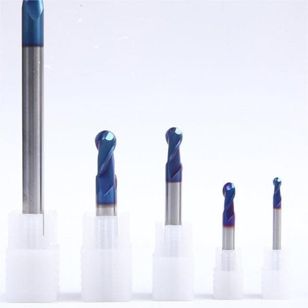 65 degree 2-edge ball end mill