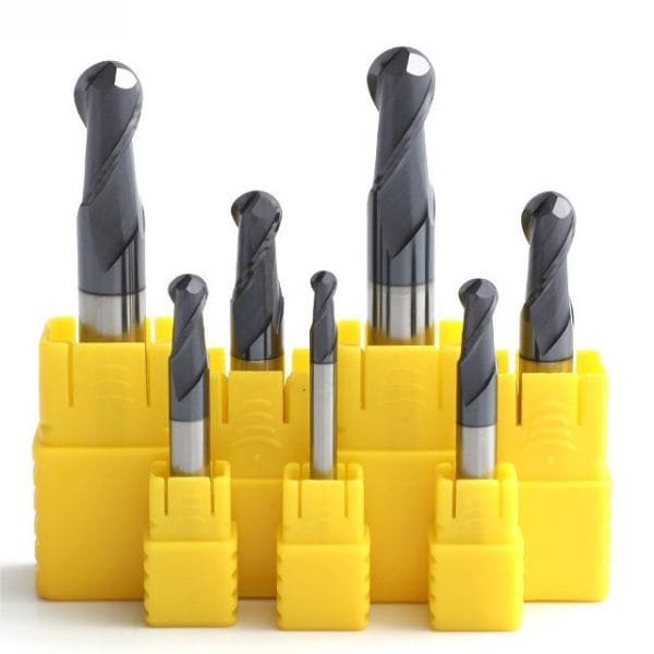 60 degree 2-edge ball end mill