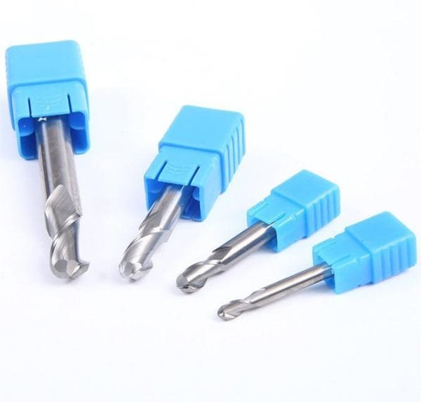 45 degree 2-edge ball end mill for aluminum