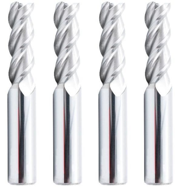 55 degree 3-edge double-edge milling cutter for aluminum